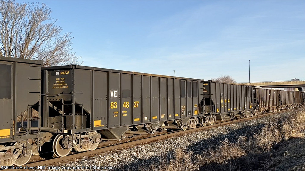 WE 834837 is new to rrpa, and is former CSX.